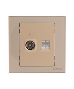 Ổ cắm TV+ mạng RJ45/Cat 6