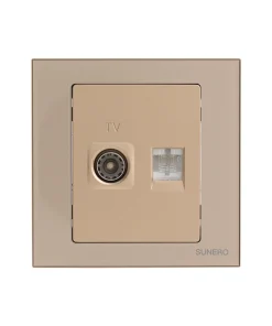 Ổ cắm TV+ mạng RJ45/Cat 6