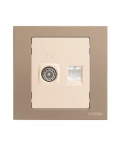 Ổ cắm TV+mạng RJ45/Cat6