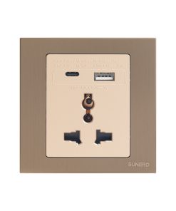 Ổ cắm đa năng + USB type A+C